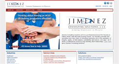 Desktop Screenshot of jimenezconsulting.com